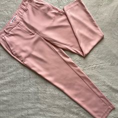 Great Used Condition. Jack Pant By Walter Baker In Light Pink. Chic, Designer Aesthetic. Minimalist Suiting With A Fun Pop Of Color. Perfect To Wear To The Office Or To Dress Up A Casual Look. Straight-Leg Trouser Pant With Slightly Cropped Length, See Video. Zipper Fly With Hook-And-Bar Closure. Side Slip Pockets And Back Welt Pockets. Stretch Fabric. Note: Light Fabric Wear, See Photos. Size 4, See Photos For Measurements. Designer Aesthetic, Aesthetic Minimalist, Jumpsuit Trousers, Straight Leg Trousers, Dress Trousers, Trouser Pants, Welt Pockets, Light Fabric, Casual Looks