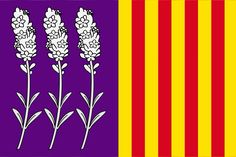 three flowers are in front of a purple and yellow striped background with vertical horizontal stripes