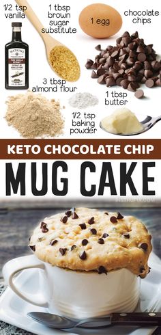 the keto chocolate chip mug cake recipe