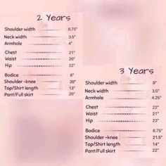 Body Measurement Chart, Baby Clothes Sizes, Baby Size Chart, Kids Blouse Designs, Baby Frock Pattern