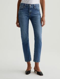 Our Ex-Boyfriend Slim Jean for women features an authentic light denim wash that’s been uniquely washed down and faded to mimic a genuine pair of vintage jeans. The Ex-Boyfriend is cut with a flattering mid-rise waist, and fits slouchy and relaxed from hip to knee before slightly tapering at the leg opening for a slimming effect. This women’s slouchy boyfriend jean is designed in 10 oz. Daytripper Stretch Denim, a lightweight fabrication that maximizes on style and comfort. Daytripper Stretch Denim, 10 Oz. 72% Cotton, 26% Lyocell, 2% Polyurethane Selvage Denim, Ag Jeans, Ex Boyfriend, Boyfriend Fit, Light Wash Denim, Outerwear Sweater, Light Denim, Slim Jeans, Vintage Jeans