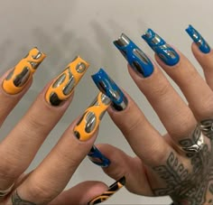 Unusual Nail Designs, Mens Nails, Edgy Nails