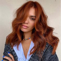 Mexican Ginger Hair, Auburn Brown Highlights, Copper Hair Color