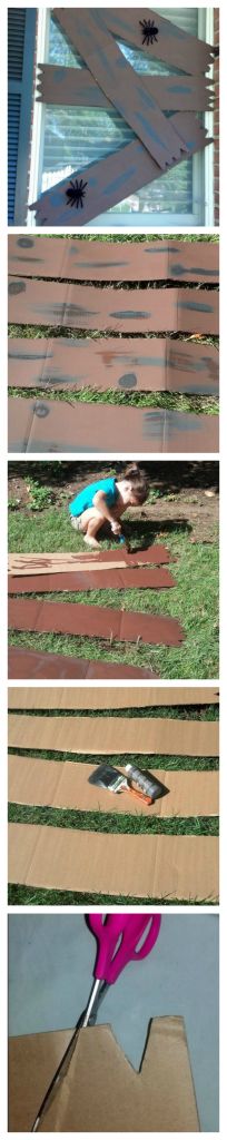 four different pictures of the same person laying on the ground