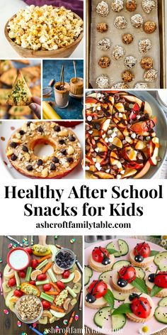 healthy after school snacks for kids