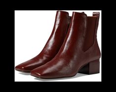 Franco Sarto Waxton | Zappos.com Heeled Chelsea Boots Outfit, Maroon Boots, Womens Fall Boots, Chelsea Boots Outfit, Burgundy Boots Ankle, Red Ankle Boots, Flat Leather Boots, Boots Fall Ankle, Pointed Boots