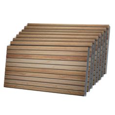 several pieces of wood stacked on top of each other