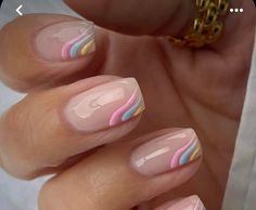 Gender Reveal Nails, Pastel Nails Designs, Easter Nail, Easter Nail Designs, Subtle Nails, Cute Gel Nails, Easter Nails