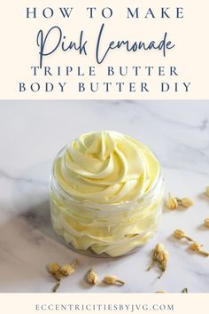 Summer Lemonade, Diy Body Butter, Body Butters Recipe, Diy Lotion, Kokum Butter, Shea Body Butter