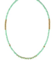 Cute seed bead choker necklace. Mint green/gold seed bead or Fuchsia/gold seed bead sold separately Seed Bead Necklaces, Beaded Chocker, Seed Beads Necklace, Seed Bead Choker, Bead Choker Necklace, Bead Choker, Kids Rings, Bead Necklaces, Candle Rings