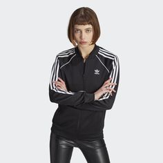 adidas Shop the Adicolor Classics SST Track Jacket - Black at adidas.com/us! See all the styles and colors of Adicolor Classics SST Track Jacket - Black at the official adidas online shop. Adidas Classic, Adidas Original, Adidas Vintage, Adidas Originals Superstar, Adidas Originals Women, Classic Jacket, Women Lifestyle, Jd Sports, Vintage Adidas