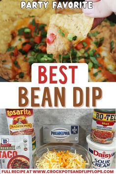 this is the best bean dip recipe ever