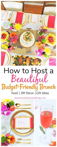 how to host a beautiful budget - friendly brunch for your diy decor