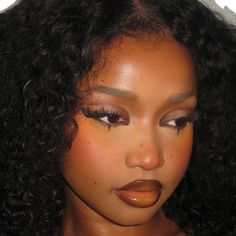 Natural Glam Makeup, Makeup For Black Skin, Full Face Makeup, Makeup Makeover, Dark Skin Makeup, Prom Makeup