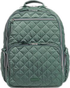 Luxury Quilted Backpack For Travel, Luxury Quilted Travel Backpack, Commuter Backpack, Olive Leaf, Dillard's, Vera Bradley, Clothing Accessories, Backpacks