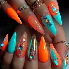 Finds & Faves Wife Nails, Classy Baddie Nails, Nautical Nails, Classy Baddie, Junk Nails