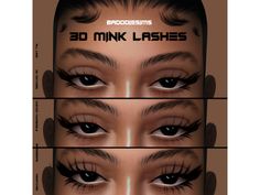 Sims 4 Mink Lashes Cc, Alpha Cc, Hd Textures, Sims 4 Download, The Sims 4 Download, Sims 4 Cc Packs, 3d Lashes, 3d Mink Lashes