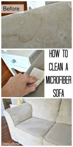 how to clean a microfiber sofa