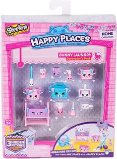 the happy places bunny laundry set is in its packaging