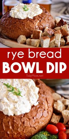 this rye bread bowl dip is the perfect appetizer for any holiday gathering