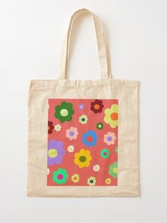 "Y2K Spring Flowers Pattern" Tote Bag by DiaShaaa | Redbubble Y2k Spring, Bag Y2k, Flower Pattern Design, Flowers Pattern