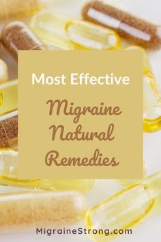 Learn from an expert about which natural migraine remedies have a better chance for helping you find relief from migraine headaches and other migraine symptoms. Supplements can be expensive so knowing which ones to try is important. Pure Encapsulations