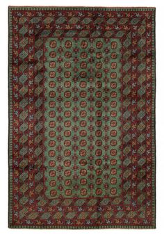 Turkish Rugs Afghan Rugs Indian Rugs Runner Rugs Flatweave & Kilim Rugs             Traditional Hand-Knotted Bordered Carpet 6'6" x 9'6" Wool Area Rug SKU: 406653 Rug Collection: Uzbek Kargahi Main Color: Teal Country of Origin: Afghanistan Age: New Weave: Hand-knotted Material: 100% Wool Density: 81-100 kpsi Pile Height: Approx 1/2"                       Hand-knotted rugs with designs Inspired by Uzbek and Kazak styles Bordered, Traditional style rug with Beige, Black, Light Brown, Red, Teal accent colors Imported from Afghanistan and crafted using the finest weaving techniques Hand-knotted and constructed from 100% Wool with 100% Cotton foundation 6-Feet 6-Inch by 9-Feet 6-Inch (197cm x 290cm)     TRUSTED EBAY SELLER SINCE 2000 View Our Feedback       About Us Contact Us Green And Red Rug, Rugs Traditional, Rugs Flatweave, Teal Accents, Indian Rugs, Runner Rugs, Afghan Rugs