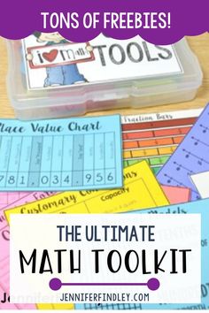 the ultimate math tool kit with tons of freebies and printables to help students learn