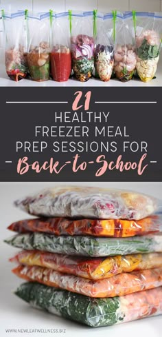 freezer meal prep session for back to school