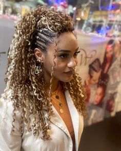 Butterfly Braids, Curly Crochet Hair Styles, Goddess Braids Hairstyles, Braids Hairstyles Pictures, Crochet Braids Hairstyles, Cool Braid Hairstyles, Braids With Curls, Cornrow Hairstyles