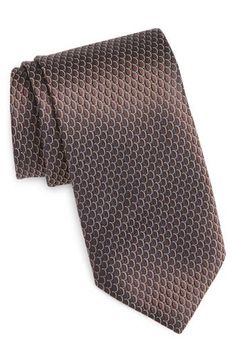 Subtle patterning brings understated distinction to a tie that's crafted from Italian silk jacquard and styled to complement any formal or semiformal look. 100% silk Spot clean Made in Italy Fabric Gift Bags, Nordstrom Store, Fabric Gifts, Free Fabric, Silk Ties, Print Gifts, Semi Formal, Nordstrom, In Italy