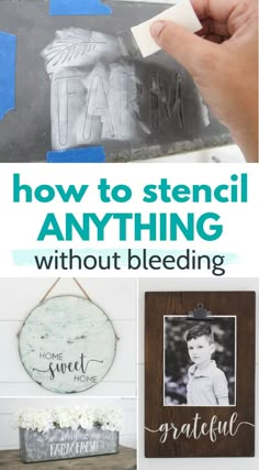 Stencil Wood, Stencil Decor, Stencils For Wood Signs, Stencil Ideas, Free Stencils, Diy Wood Signs, Stencil Crafts