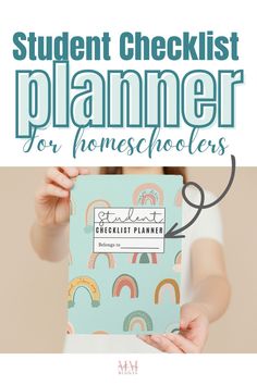 Planner rainbo Homeschool Student Checklist, Middle School Planner, Homeschool Student Planner, Student Checklist, Checklist Planner, Assignment Planner, Homeschool Lessons, Boho Rainbows