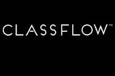 the classflow logo on a black background