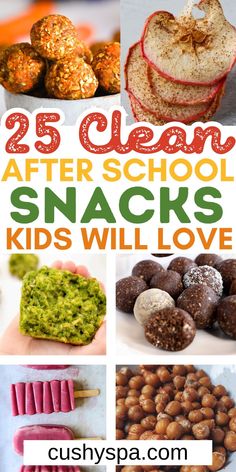 25 clean after school snacks kids will love