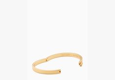 we say stack your bracelets to make a statement. this makes the first one in your pile. or the 100th. | Kate Spade Everyday Spade Thin Metal Bangle, Gold Bracelets To Make, Kate Spade Outlet, Bangle Gold, Outlet, Kate Spade, The First, Bangles, Gold