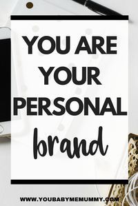 the words you are your personal brand on top of a white background with headphones and cell phone