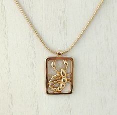 Scorpion Necklace AVON Vintage Scorpio Pendant Zodiac November Gold Tone Finish #Avon #Pendant Scorpio Pendant, Scorpion Necklace, Avon Vintage, Unique Jewelry Designs, Vintage Avon, Jewelry Designs, Gold Tones, Vintage Items