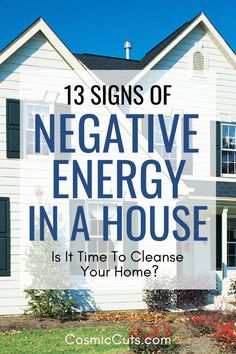 13 Signs of Negative Energy in a House: Is It Time to Cleanse Your Hom Energy Healing Spirituality, Removing Negative Energy, Clear Negative Energy, Energy Cleanse, Free Living, Trendy Decor