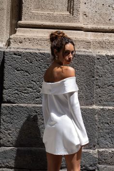 Calling all espresso martini girlies! New dresses, sets, and more for the bride and her tribe just hit. White Satin Mini Dress, Off Shoulder Lace Dress, Honeymoon Dress, Perfect Honeymoon