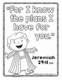 a coloring page with the words for i know the plans i have for you and jesus