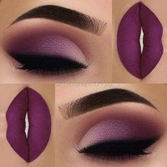 Glitter Eyeshadow Tutorial, Burgundy Makeup, Trendy Eyeshadow, Lip Color Makeup