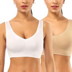 PRICES MAY VARY. SLEEP BRAS: Wide elastic straps and wide band hem provide support for your bust, best choice for low impact sports and daily wear, set free for your breast. It can be a sports bra, Yoga bra, workout bra, Dancing bra, sleep bra, daily bra and everyday bra. SUPER COMFORT: This comfortable bras is super soft, there will be no more struggle with your everyday bra , Say good bye to discomfort , pinching , itching & Scratching. ADDED STRETCH: This sleep bra has been added stretch, it Dance Bras, Glamorous Fashion, Slip Shorts, Sleep Bra, Comfortable Bras, Everyday Bra, Yoga Bra, Amazon Women, Sports Bras