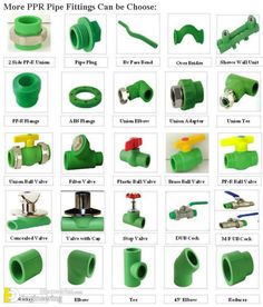 various types of pipe fittings are shown in this image, and there are many options for