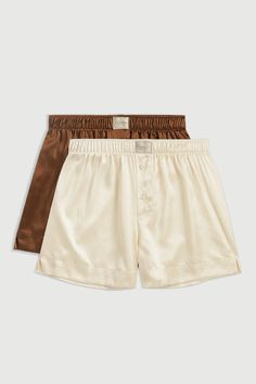 La Boxer Classica, Silk Duo – Comme Si Instagram Basics, Silk Loungewear, Comme Si, Designer Shorts, Boxer Shorts, Striped Shirt, Modern Woman, What To Wear, Personal Style