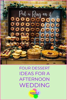 a table filled with lots of different types of doughnuts and pastries on it