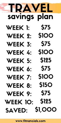 the travel savings plan is shown in black and white