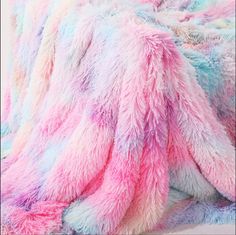 $51.00 Tie Dye Blanket, Rainbow Plush, Rainbow Blanket, Fuzzy Blanket, Fur Throw Blanket, Bed Throw Blanket, Sherpa Throw Blankets, Nap Blanket, Fur Throw