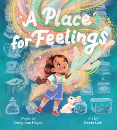 a book cover for a place for feelings