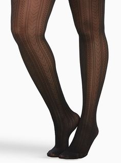 Black Subtle Patterned Tights Cool Tights, Pattern Tights, Plus Size Tights, Vertical Pattern, Trendy Plus Size Fashion, Patterned Tights, Chilly Weather, Socks And Tights, Going Out Outfits